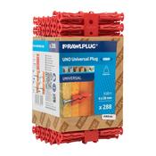 UNO UNIVERSAL PLUG WRAP OF 288PC RED (6MM) X 3PCS  [SINGLE]