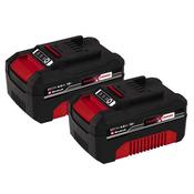Einhell Power X-Change 18V 4Ah Rechargeable Battery Twin Pack image