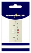 POWERMASTER 2 GANG 13 AMP SWITCHED SOCKET WITH NEON image