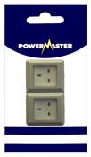 POWERMASTER 2 GANG OUTDOOR DAMP PROOF SOCKET IP55 image