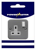 POWERMASTER 1 GANG 13 AMP SWITCHED METALCLAD SOCKET image