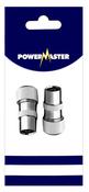 POWERMASTER 2 PCE COAXIAL METAL TV PLUG image