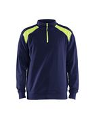Half-zip 2-tone sweatshirt image