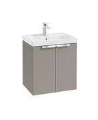 STOCKHOLM Wall Hung 50cm Two Door Unit Matt Khaki &amp; Handles