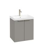 STOCKHOLM Wall Hung 50cm Two Door Unit Matt Khaki &amp; Handles