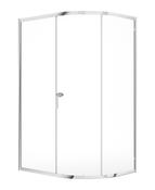 ZEBA Single Door Offset Quadrant Chrome image
