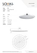 SONAS Sync Round Shower Head Chrome image