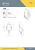 SONAS Urinal Spreader Back Inlet Chrome image