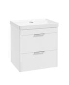 REED Wall Hung 60cm Two Drawer Vanity Unit Lakeshore Lily &amp; Basin &amp; Handles image