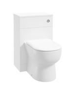 SCANDINAVIAN Gloss White Back To Wall WC Unit image