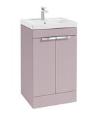 STOCKHOLM Floorstanding 50cm Two Door Unit Matt Cashmere Pink &amp; Handles image