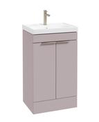 STOCKHOLM Floorstanding 50cm Two Door Unit Matt Cashmere Pink &amp; Handles image