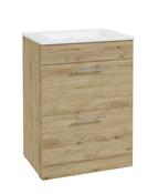 STRATA Floorstanding 60cm Two Drawer Vanity Unit &amp; Basin image