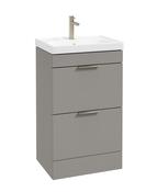STOCKHOLM Floorstanding 50cm Two Drawer Unit Matt Khaki &amp; Handles image