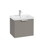 STOCKHOLM Wall Hung  50cm Single Drawer Unit Matt Khaki &amp; Handles image