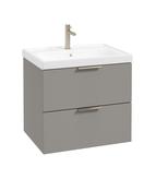 STOCKHOLM Wall Hung 60cm Two Drawer Unit Matt Khaki &amp; Handles image