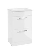 STRATA Floorstanding 50cm Two Drawer Vanity Unit &amp; Basin image