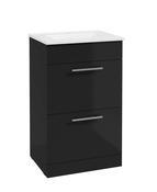 STRATA Floorstanding 50cm Two Drawer Vanity Unit &amp; Basin image