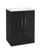 STRATA Floorstanding 60cm Two Door Vanity Unit &amp; Basin image