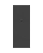 SLATE Rectangle 700mm Shower Tray Anthracite &amp; Waste image