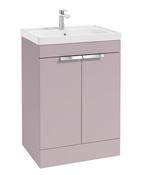 STOCKHOLM Floorstanding 60cm Two Door Unit Matt Cashmere Pink &amp; Handles image