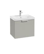 STOCKHOLM Wall Hung  50cm Single Drawer Unit Matt Arctic Grey &amp; Handles image