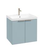 STOCKHOLM Wall Hung 60cm Two Door Unit Matt Morning Sky Blue &amp; Handles