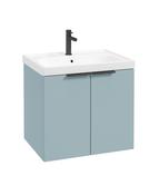 STOCKHOLM Wall Hung 60cm Two Door Unit Matt Morning Sky Blue &amp; Handles