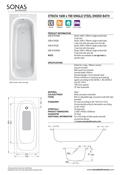 STRATA Single Ended Steel Bath With Anti-Slip image