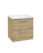 STRATA Wall Hung 50cm Two Drawer Vanity Unit &amp; Basin image