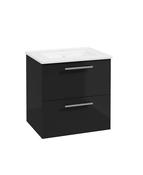 STRATA Wall Hung 50cm Two Drawer Vanity Unit &amp; Basin image