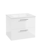STRATA Wall Hung 60cm Two Drawer Vanity Unit &amp; Basin image