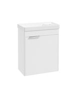 REED Wall Hung 55cm Single Door Cloakroom Vanity Unit Lakeshore Lily &amp; Handle image