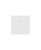 SLATE Square Shower Tray White &amp; Waste image
