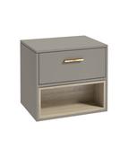 MALMO Wall Hung 60cm Single Drawer Countertop Unit Matt Khaki &amp; Handle image