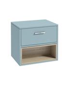 MALMO Wall Hung 60cm Single Drawer Countertop Unit Matt Morning Sky Blue &amp; Handle image