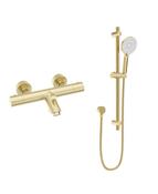 FORM Wall Mounted Thermostatic Bath Shower Mixer &amp; Slide Rail Kit image