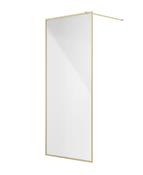 MIRAGE 1200mm Brushed Gold Frame with Fluted Glass image