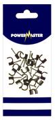 POWERMASTER 20 PCE 7 MM CABLE CLIPS BLACK image