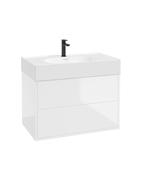 PULSE Wall Hung 80cm Two Drawer Unit &amp; Basin image