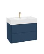 PULSE Wall Hung 80cm Two Drawer Unit &amp; Basin image