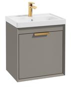 FJORD Wall Hung 50cm Two Drawer Unit Matt Khaki &amp; Handle image