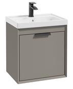 FJORD Wall Hung 50cm Two Drawer Unit Matt Khaki &amp; Handle image