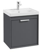 FJORD Wall Hung 50cm Two Drawer Unit Matt Midnight Grey &amp;  Handle image
