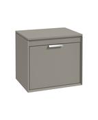 FJORD Wall Hung 60cm Two Drawer Countertop Unit Matt Khaki &amp; Handle image