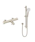 FORM Deck Mounted Thermostatic Bath Shower Mixer &amp; Slide Rail Kit image