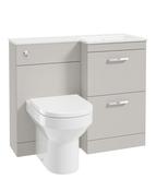 CORTA 100cm RH Combination Two Drawer Unit &amp; Handles image