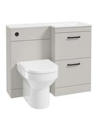 CORTA 100cm RH Combination Two Drawer Unit &amp; Handles image