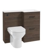 CORTA 100cm RH Combination Two Drawer Unit &amp; Handles image
