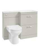 CORTA 110cm RH Combination Two Drawer Unit &amp; Handles image